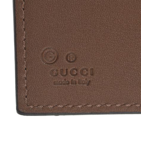 gucci web bi fold wallet|gucci bifold wallet microguccissima.